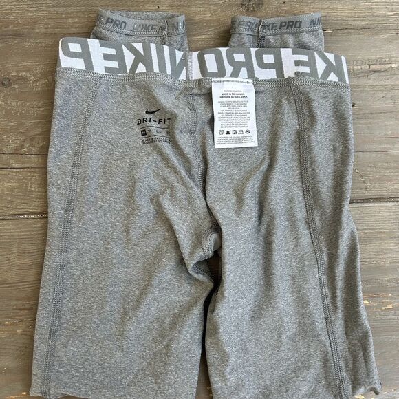 Nike Kids Gray Dri-FIT Pro Tights Leggins Casual Athletic Activewear  Sz XS - Picture 8 of 16